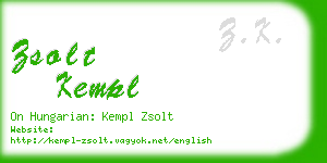 zsolt kempl business card